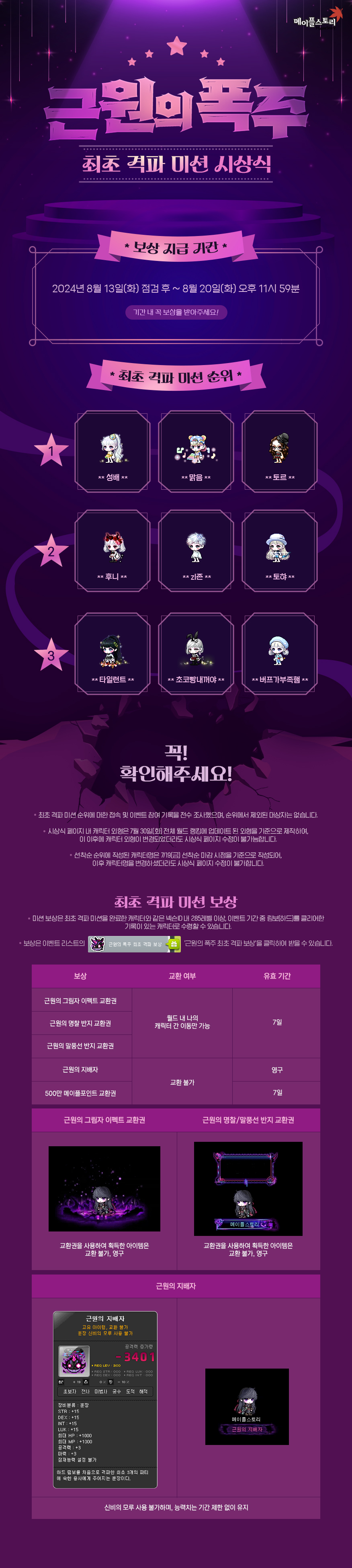 근원의 폭주 시상식