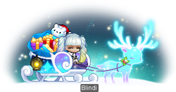 Sleigh Chair Dark Maplemas MapleStory