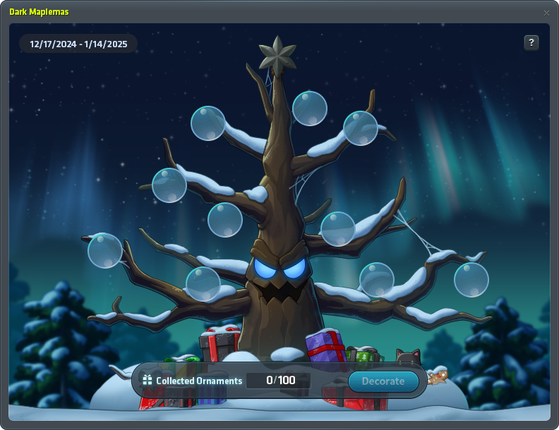 Do You Fear What I Fear? Dark Maplemas MapleStory