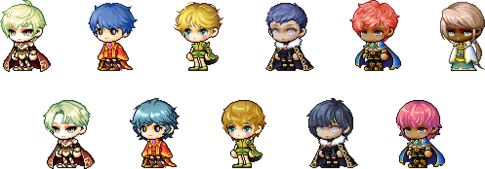 MapleStory January 8 Cash Shop Update Male Cygnus Knight Hairstyles