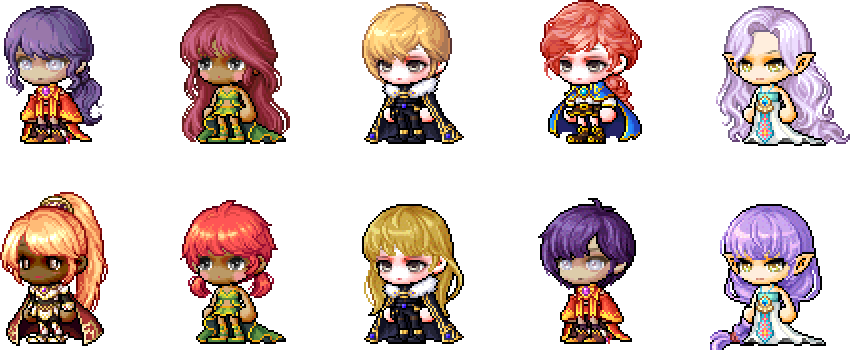 MapleStory January 8 Cash Shop Update Female Cygnus Knight Hairstyles