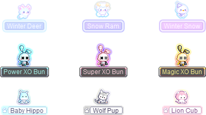 MapleStory January 8 Cash Shop Update Luna Crystal Pets