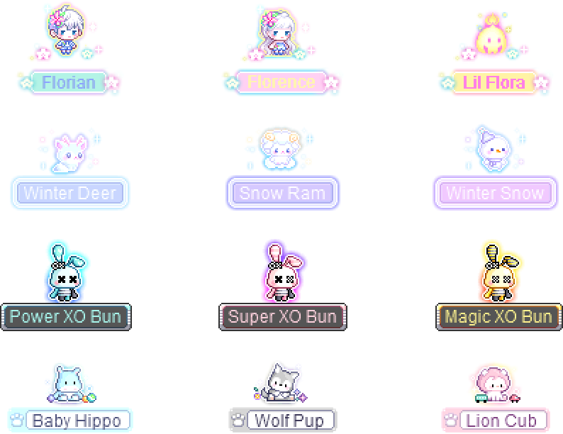 MapleStory January 8 Cash Shop Update Luna Crystal and Wonderberry Pet Equipment