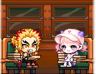 MapleStory x Demon Slayer Cash Shop Update Philosopher's Book Delicious! Chair