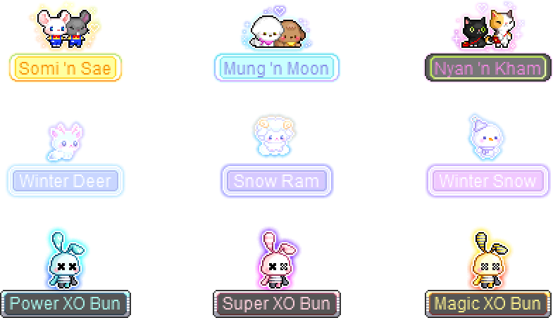 MapleStory March 19 Cash Shop Update Luna Crystal Pets