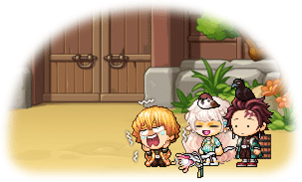 MapleStory x Demon Slayer March 19 Cash Shop Update Philosopher's Book Zenitsu Chair