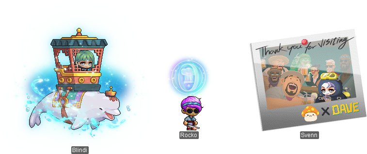 Maple the Diver Instant Camera Chair Diamond Cooksta Effect Beluga Taxi Mount Dave the Diver x MapleStory July 16 Cash Shop Update